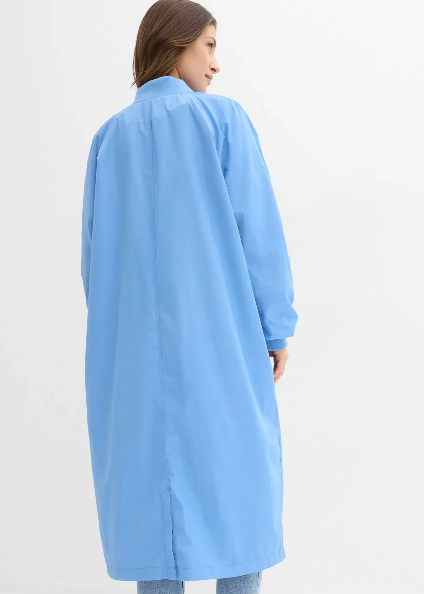 Manteau léger avec col en bord-côtes