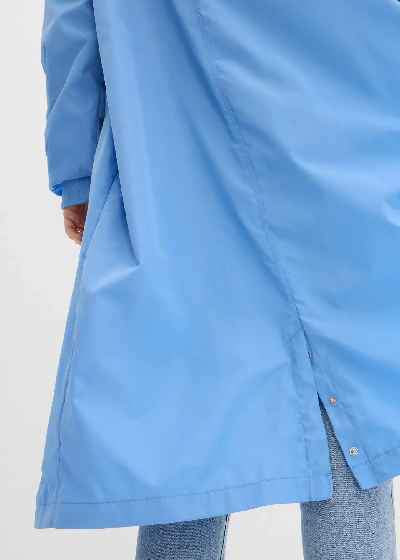 Manteau léger avec col en bord-côtes