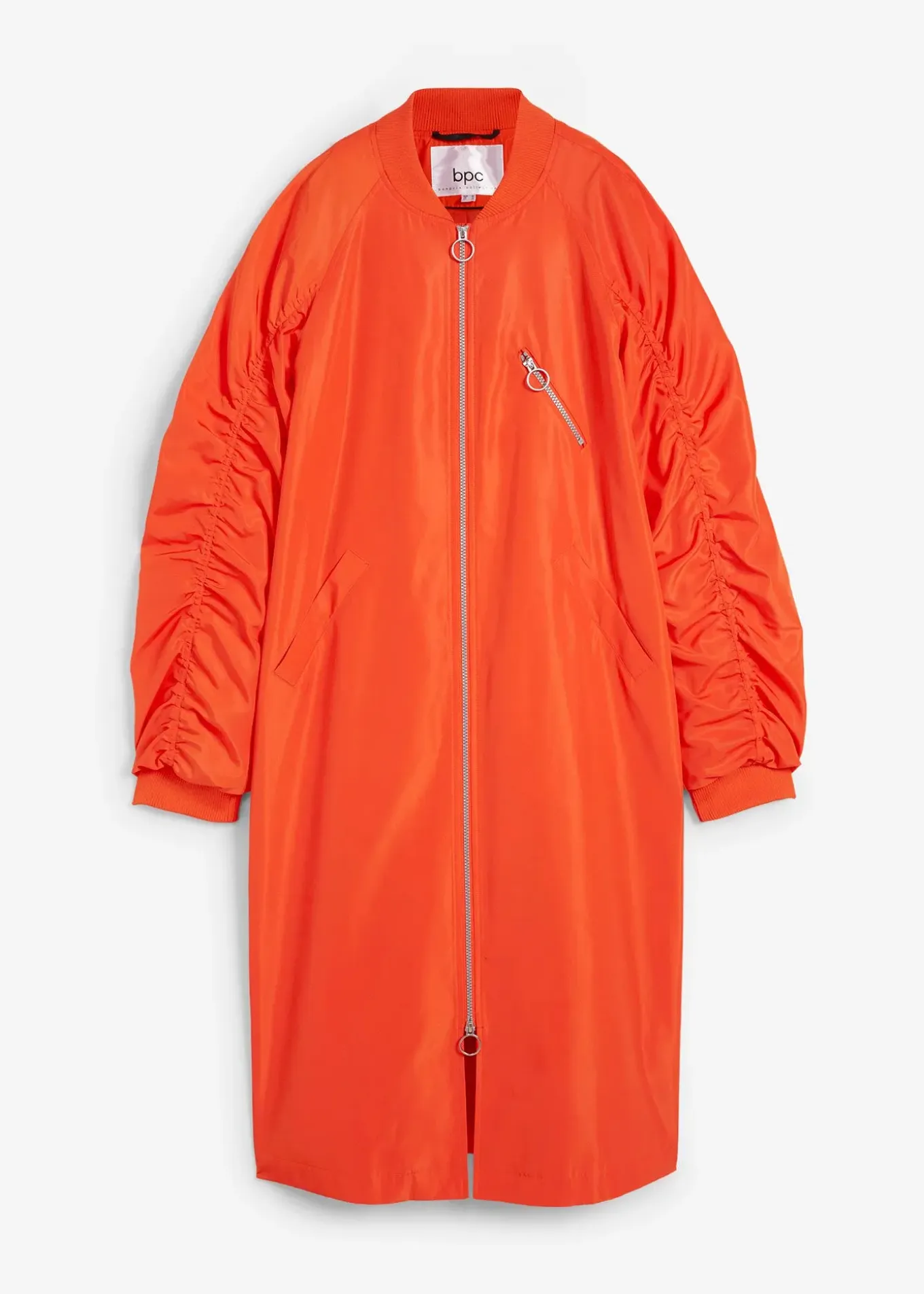 Manteau léger avec col en bord-côtes