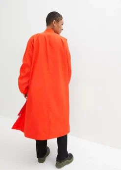 Manteau léger avec col en bord-côtes