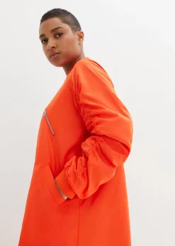 Manteau léger avec col en bord-côtes