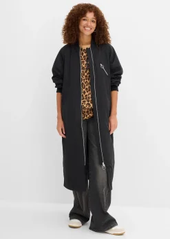 Manteau léger avec col en bord-côtes