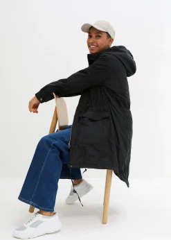 Manteau légèrement rembourré avec cordon de serrage