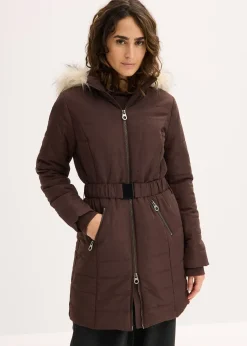 Manteau matelassé avec ceinture