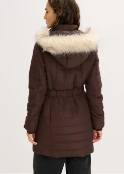 Manteau matelassé avec ceinture