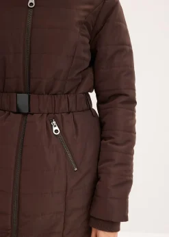 Manteau matelassé avec ceinture