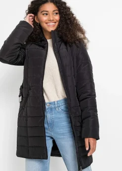 Manteau matelassé avec ceinture