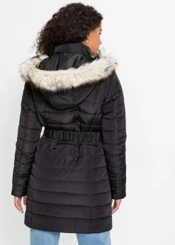 Manteau matelassé avec ceinture