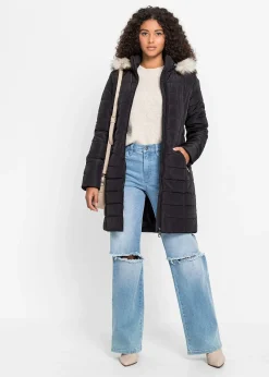 Manteau matelassé avec ceinture