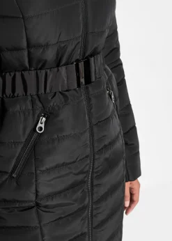 Manteau matelassé avec ceinture