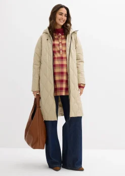 Manteau matelassé de grossesse et de portage 3-en-1, moyennement chaud