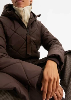 Manteau matelassé et rembourré à capuche