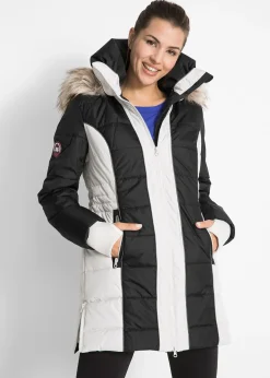 Manteau outdoor imperméable avec bordure peluche
