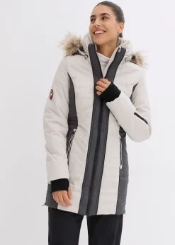 Manteau outdoor imperméable avec bordure peluche
