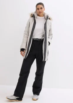 Manteau outdoor imperméable avec bordure peluche