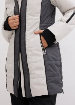 Manteau outdoor imperméable avec bordure peluche