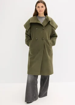 Manteau oversize à large col