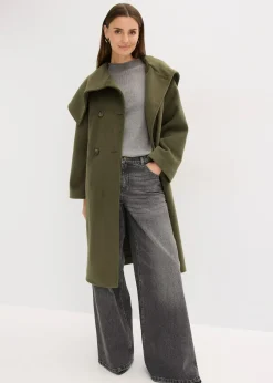 Manteau oversize à large col