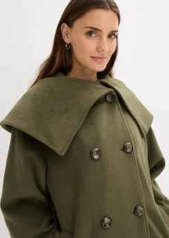 Manteau oversize à large col