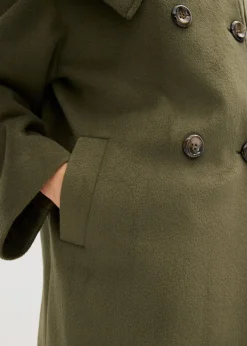 Manteau oversize à large col