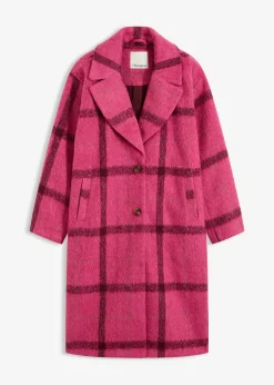 Manteau oversize, aspect laine