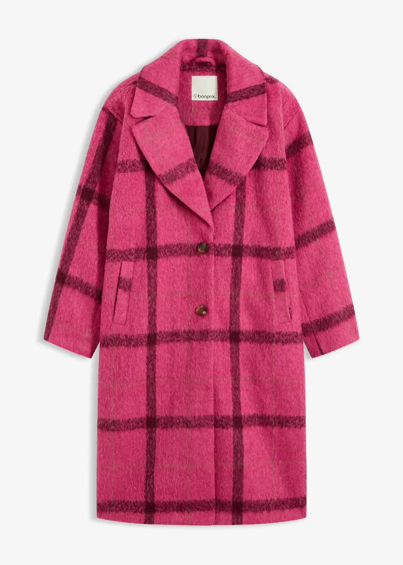 Manteau oversize, aspect laine