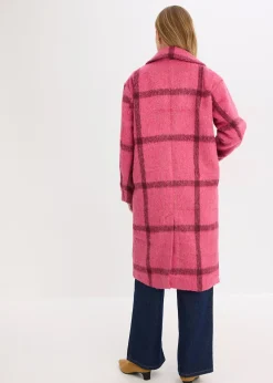 Manteau oversize, aspect laine