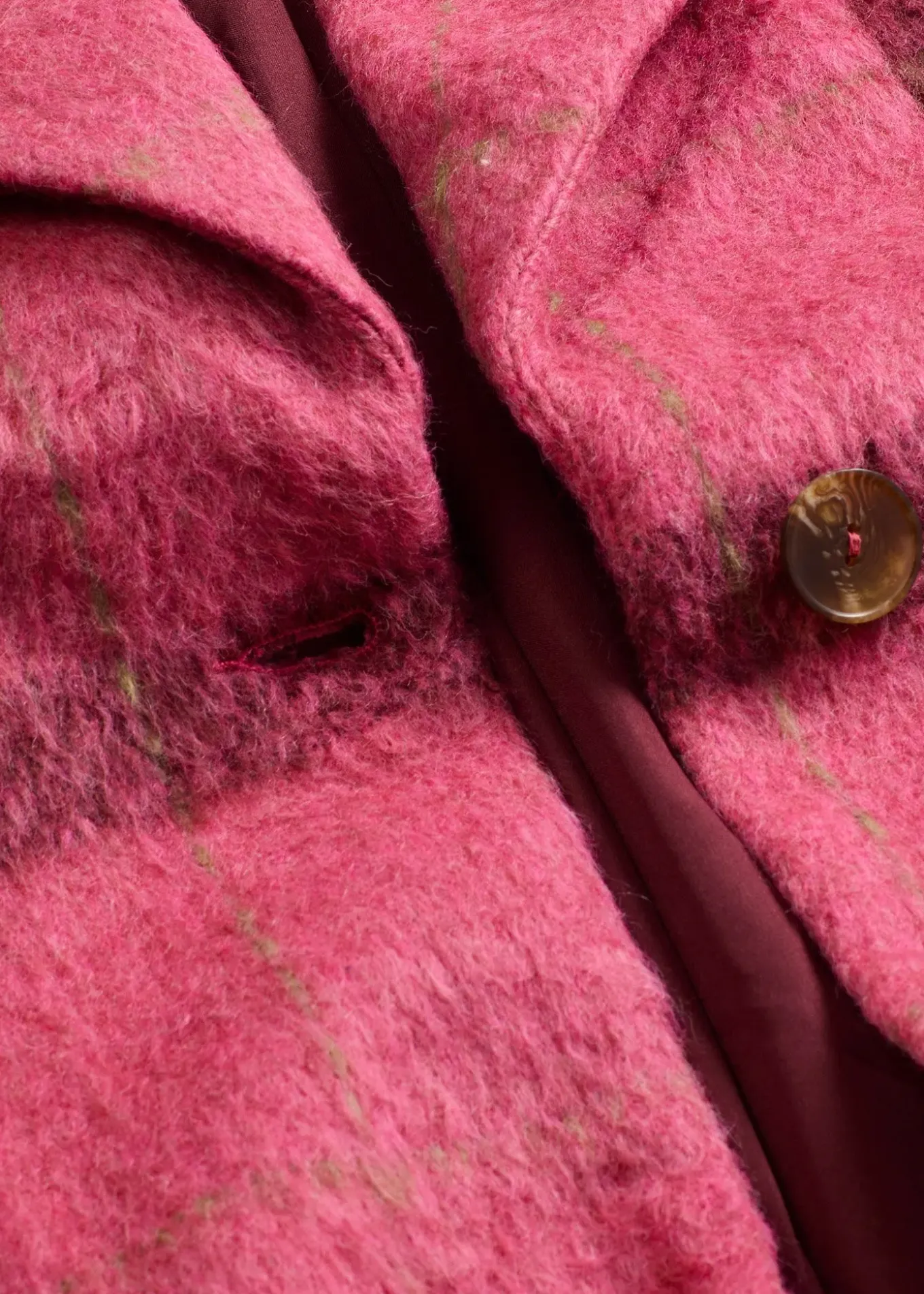 Manteau oversize, aspect laine