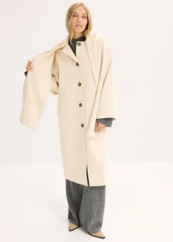 Manteau oversize avec deux poches discrètes