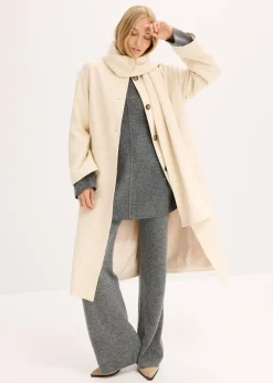 Manteau oversize avec deux poches discrètes