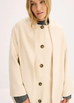 Manteau oversize avec deux poches discrètes