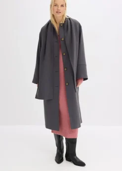 Manteau oversize avec deux poches discrètes
