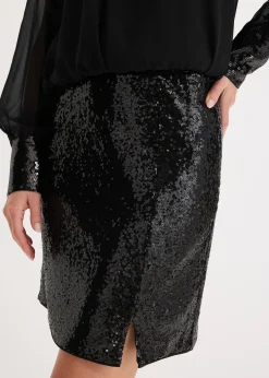 Mini-jupe à sequins