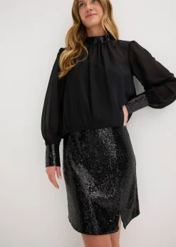 Mini-jupe à sequins