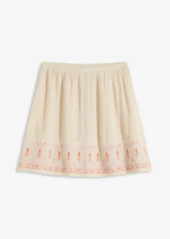 Mini-jupe avec broderie