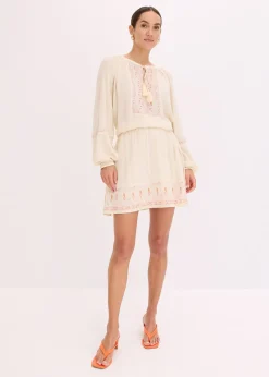 Mini-jupe avec broderie