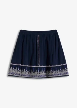 Mini-jupe avec broderie