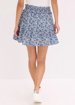 Mini-jupe bohème en coton léger