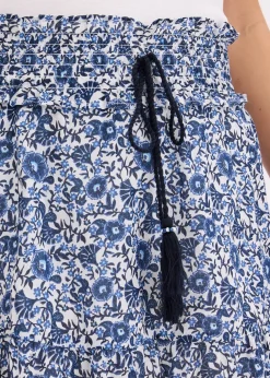 Mini-jupe bohème en coton léger