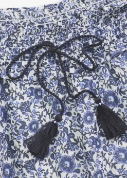 Mini-jupe bohème en coton léger