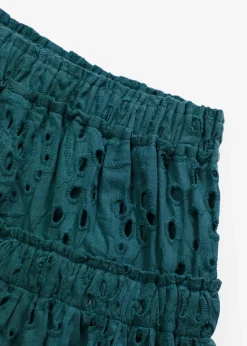 Mini-jupe en broderie anglaise