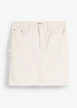 Mini-jupe en coton extensible