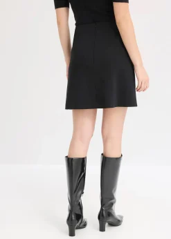 Mini-jupe en coton mélangé