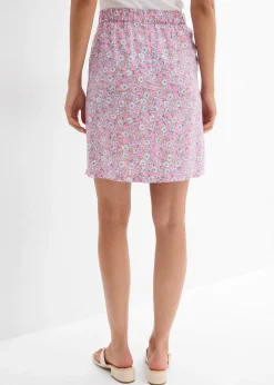 Mini-jupe en viscose fluide