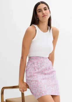 Mini-jupe en viscose fluide