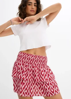 Mini-jupe en viscose fluide