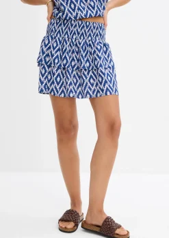 Mini-jupe en viscose fluide