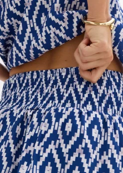 Mini-jupe en viscose fluide