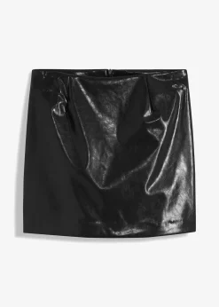 Mini-jupe enduite