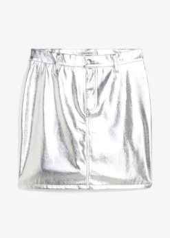 Mini-jupe métallisée